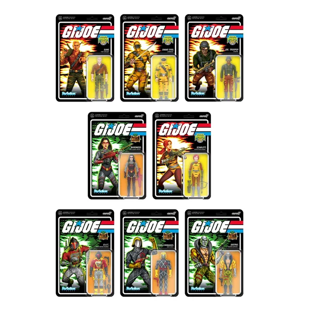 Super7 ReAction G.I. Joe Wave 6 set 8 figurine Tiger Force