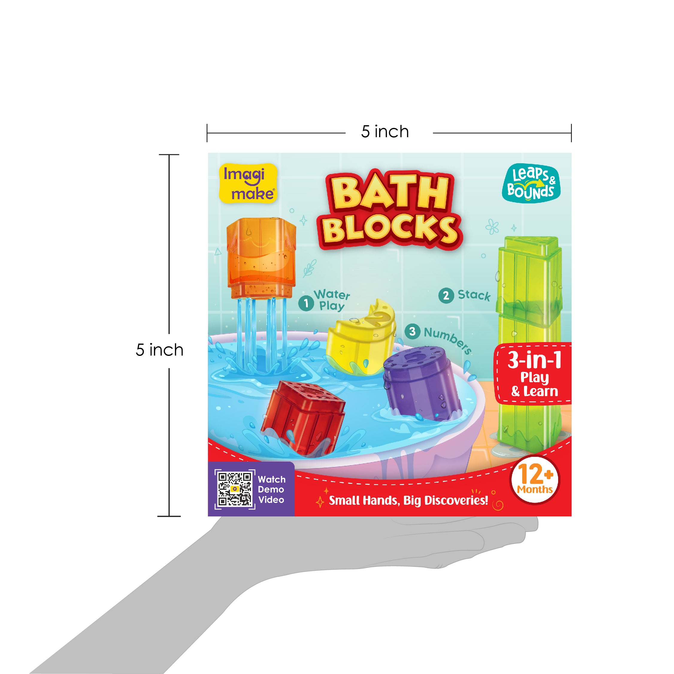 Imagimake Leaps Bounds Bath Blocks cuburi baie 18 buc