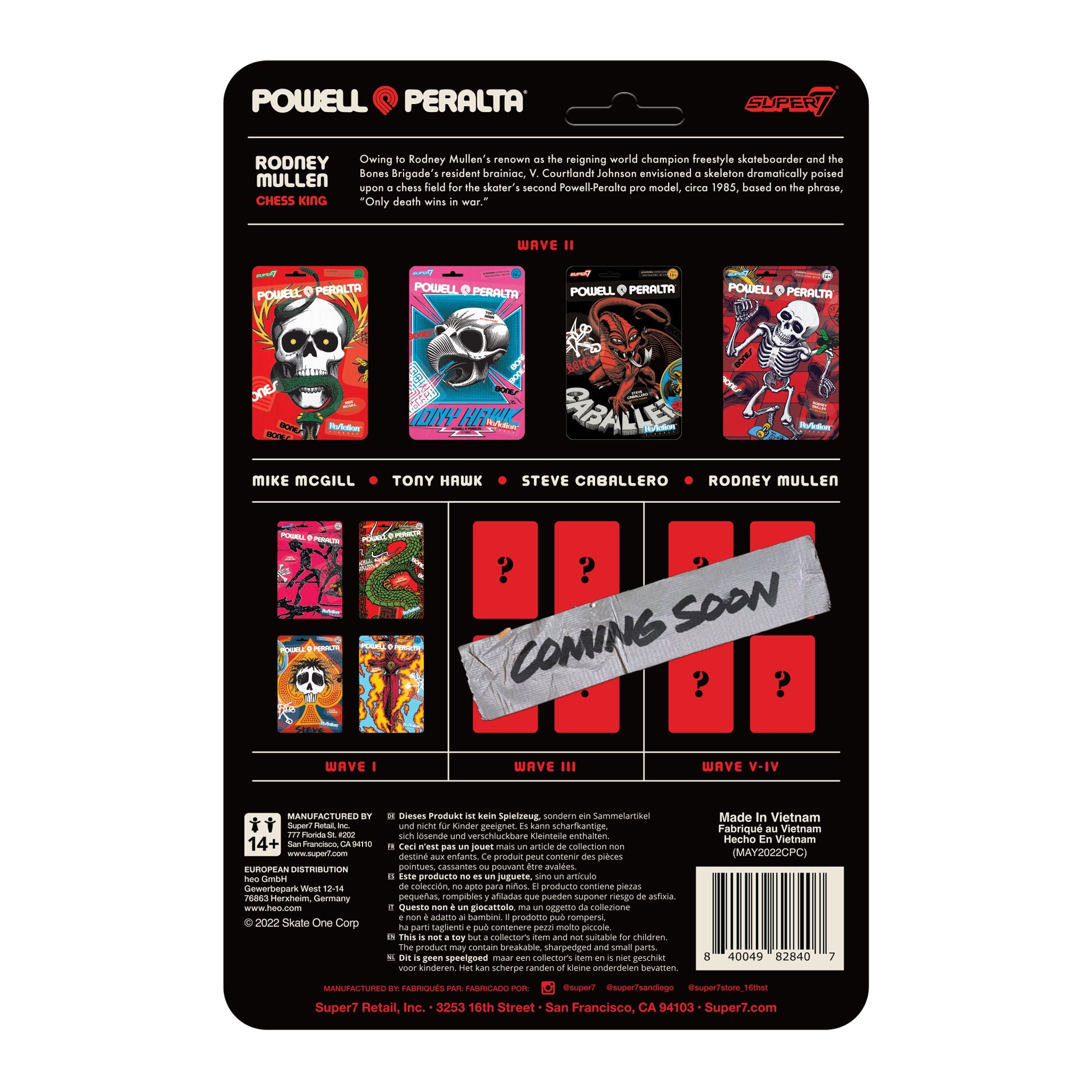 Super7 ReAction Rodney Mullen figurina 9 cm Powell-Peralta
