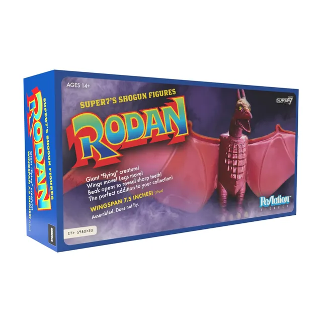 Super7 Rodan Shogun Dark Red figurina SDCC aripi mobile