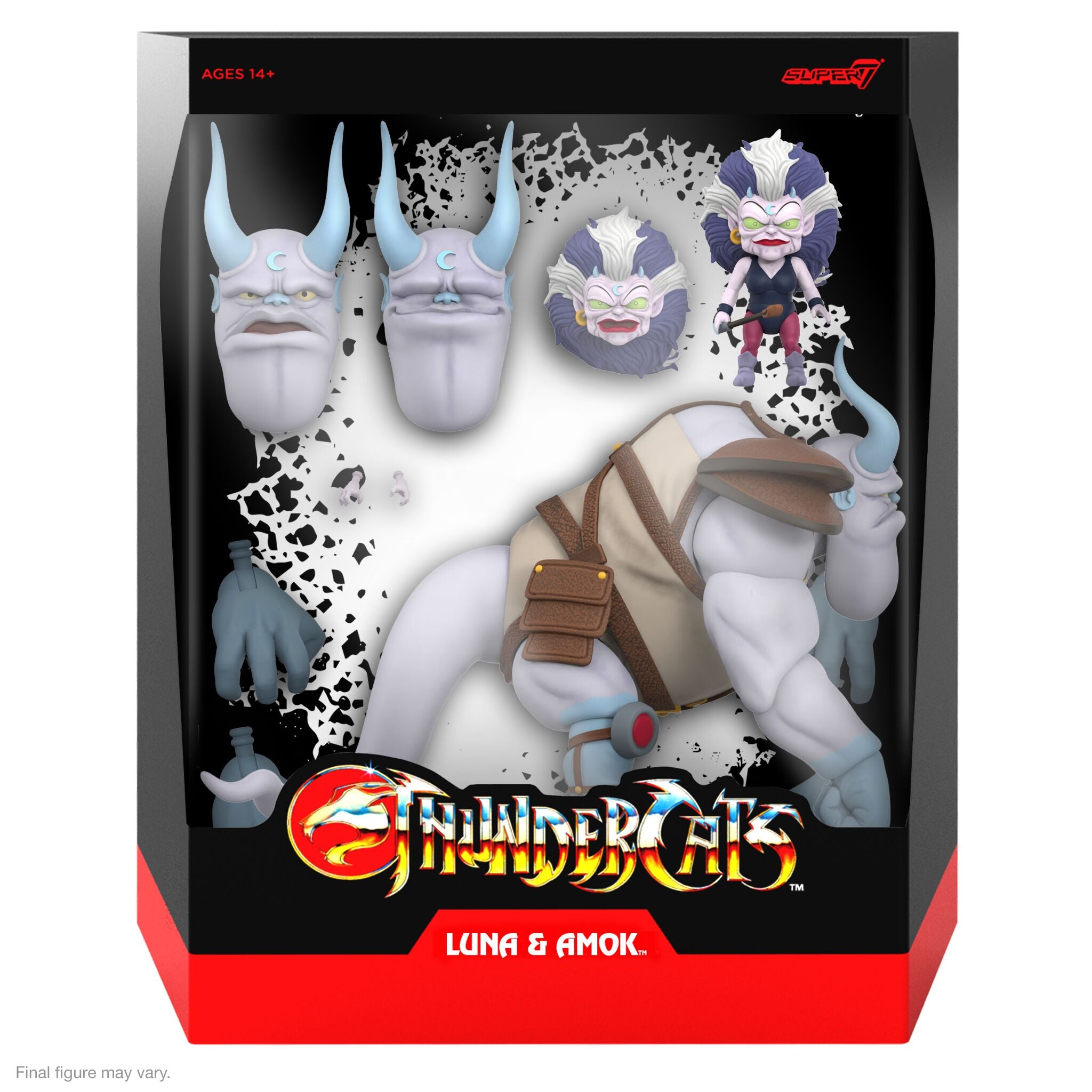 Super7 ThunderCats Ultimates Luna si Amok figurine set 18 cm