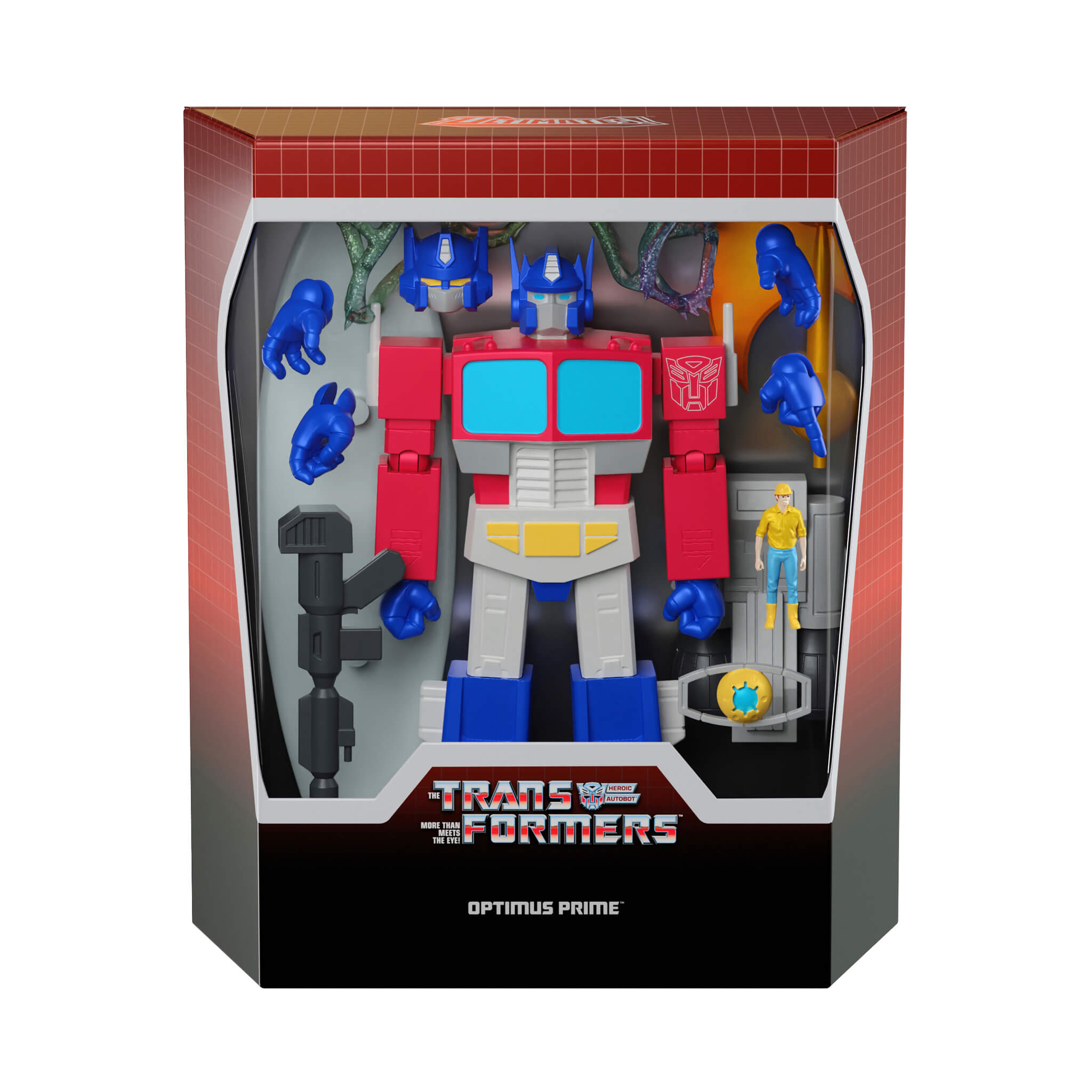 Super7 Transformers Ultimates Optimus Prime figurina deluxe 19,7 cm