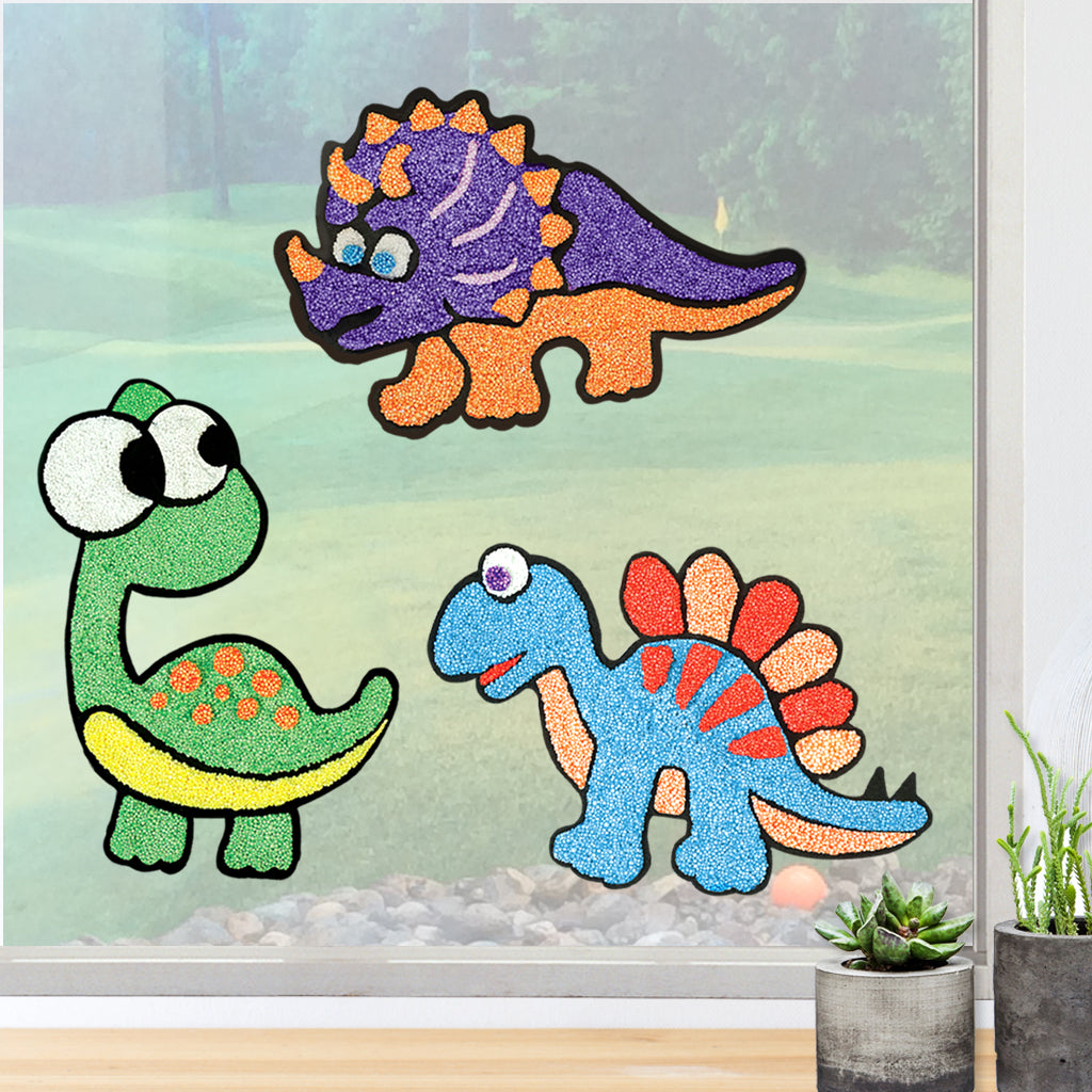 Imagimake Clay Stickers Dino Pals stickere lut dinozauri 3 buc