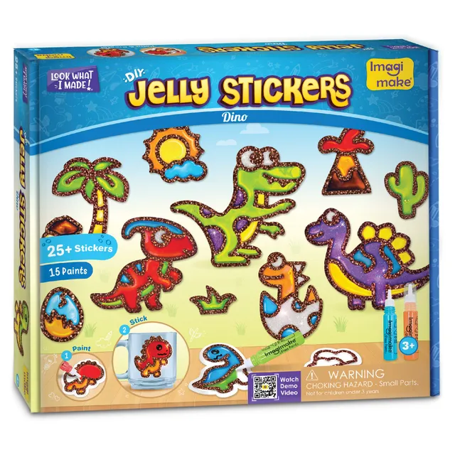 Imagimake Jelly Stickers Dino stickere 3D dinozauri