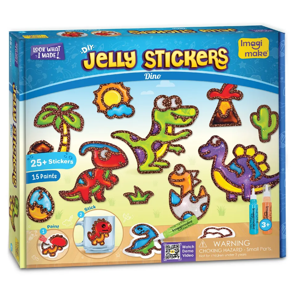 Imagimake Jelly Stickers Dino stickere 3D dinozauri