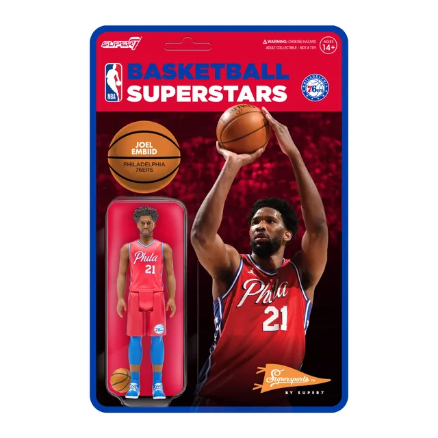 Super7 NBA Supersports Wave 3 Joel Embiid figurina rosie