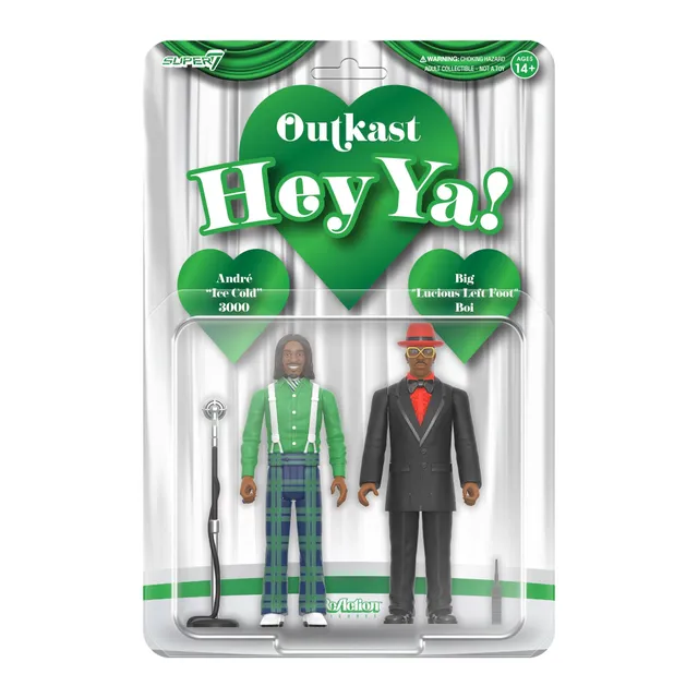 Super7 ReAction OutKast Hey Ya set 2 figurine