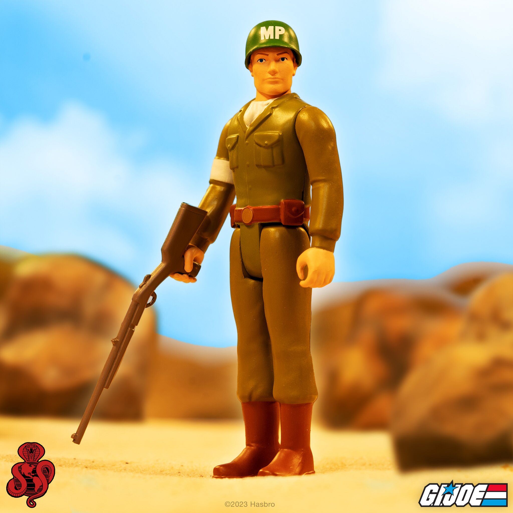 Super7 ReAction G.I. Joe MP Rifle Pink figurina 9,5 cm
