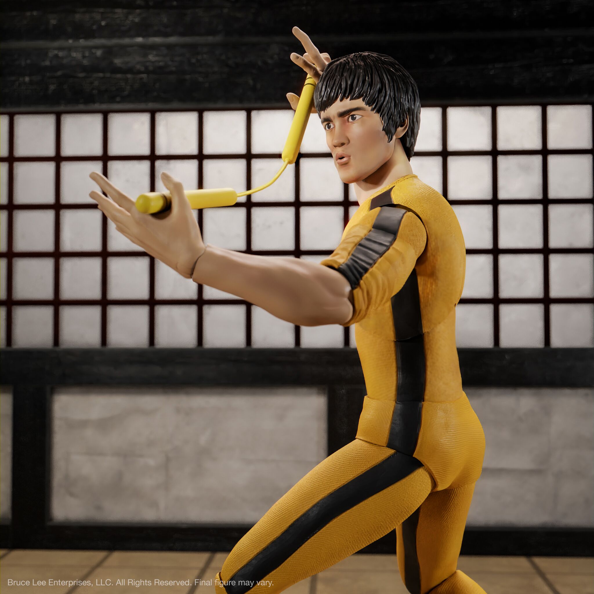 Super7 Bruce Lee ULTIMATES The Challenger figurina 18cm galben