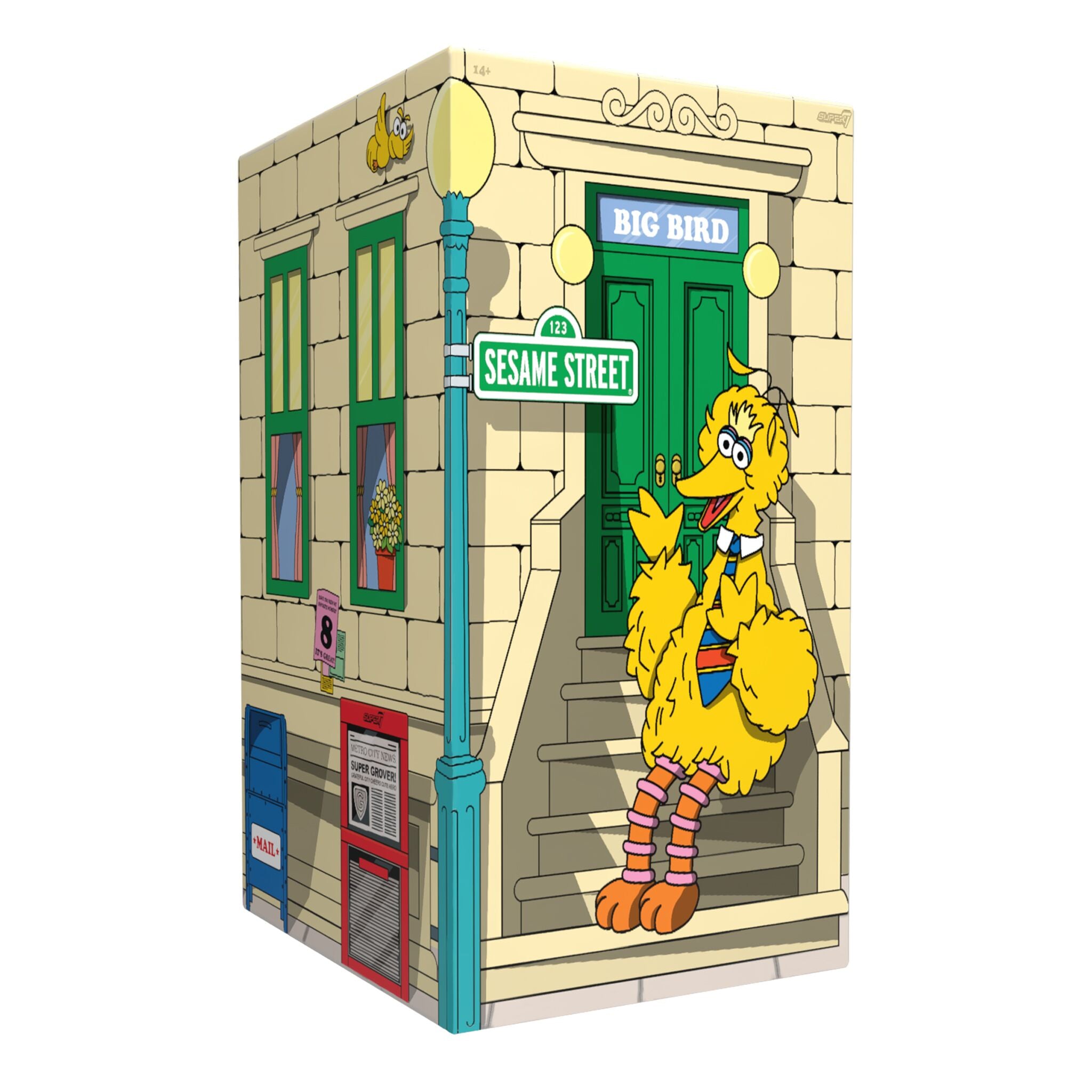 Super7 Sesame Street SuperSize Big Bird figurina vinil 49 cm