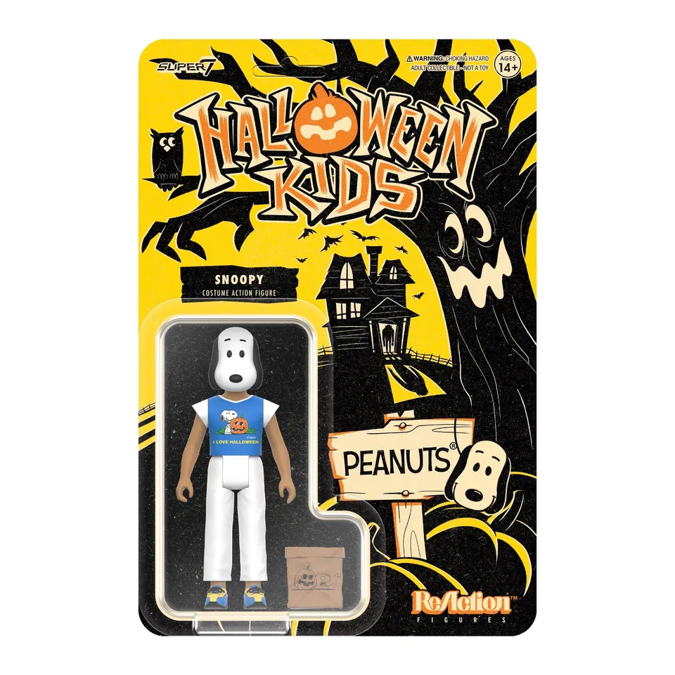 Super7 ReAction Snoopy Girl Peanuts figurina 9,5 cm Halloween