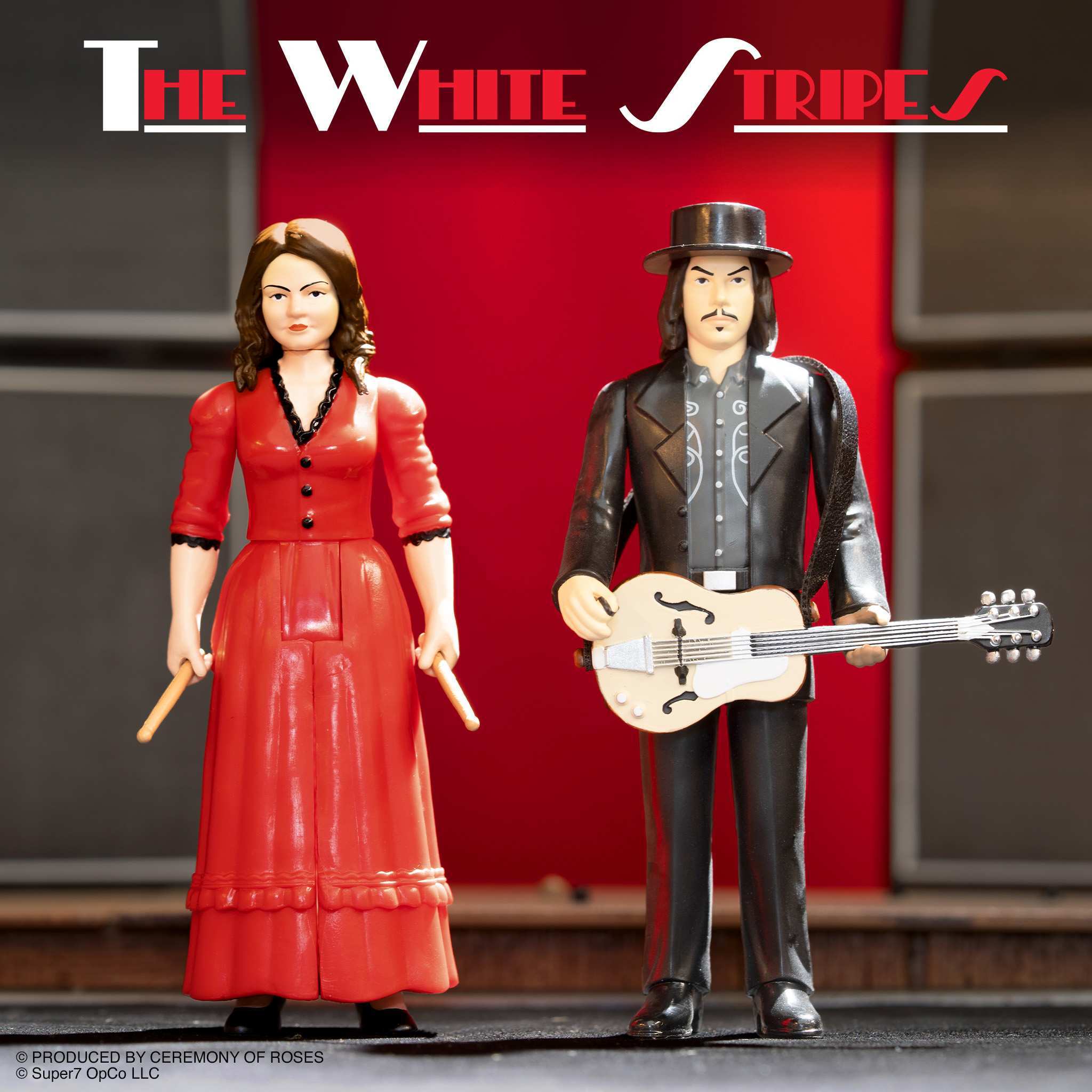 Super7 White Stripes set 2 figurine Get Behind Me Satan