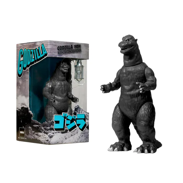 Super7 ReAction Toho Godzilla 54 Silver Screen figurina gri