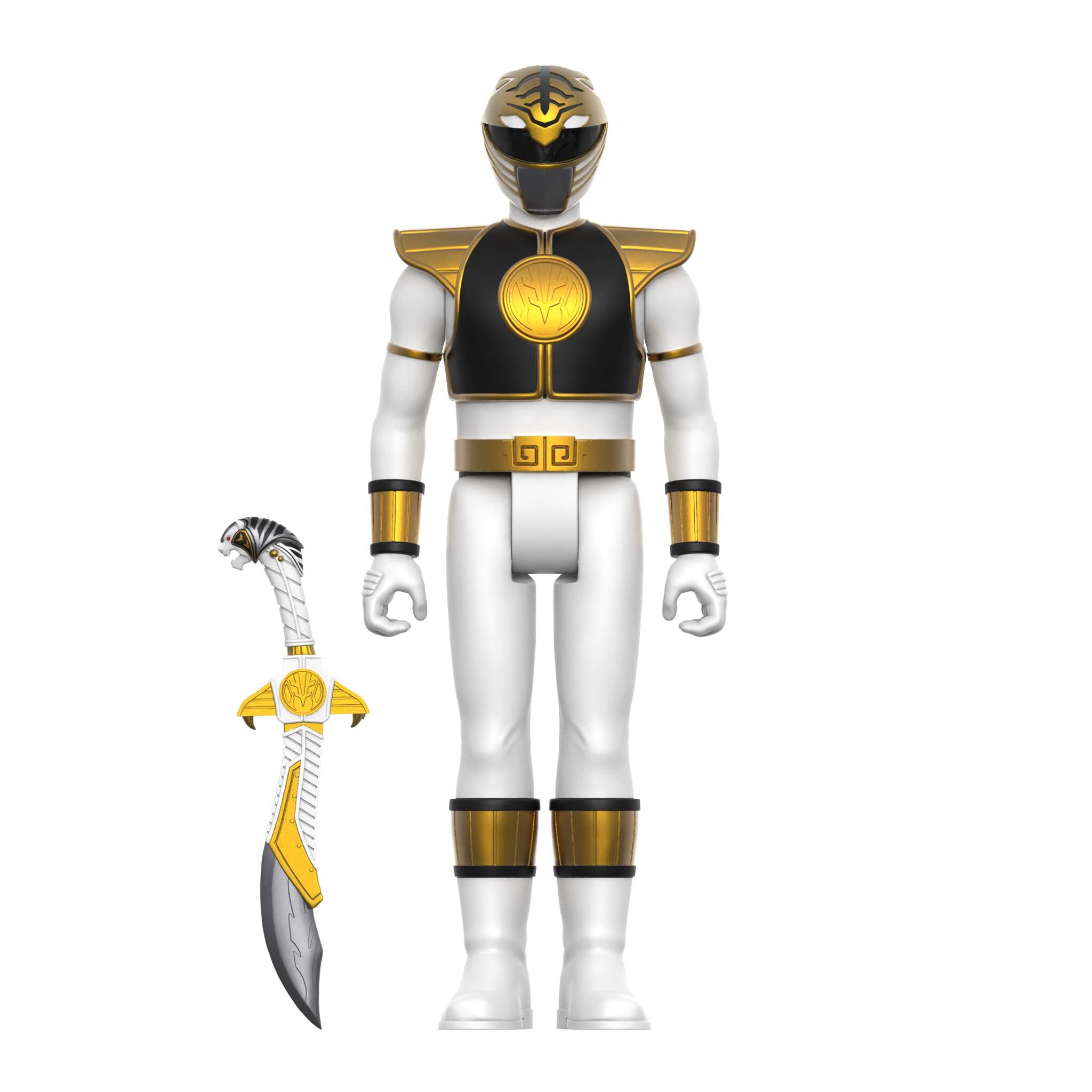 Super7 Power Rangers ReAction Wave 4 figurine set 5 cu Tigerzord