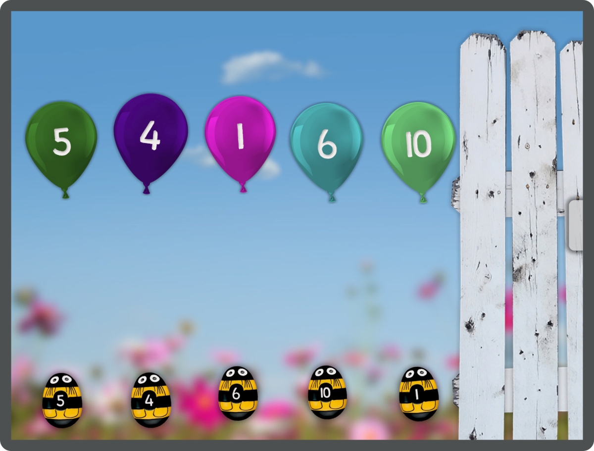 Yellow Door Count Match and Order aplicație copii numărare