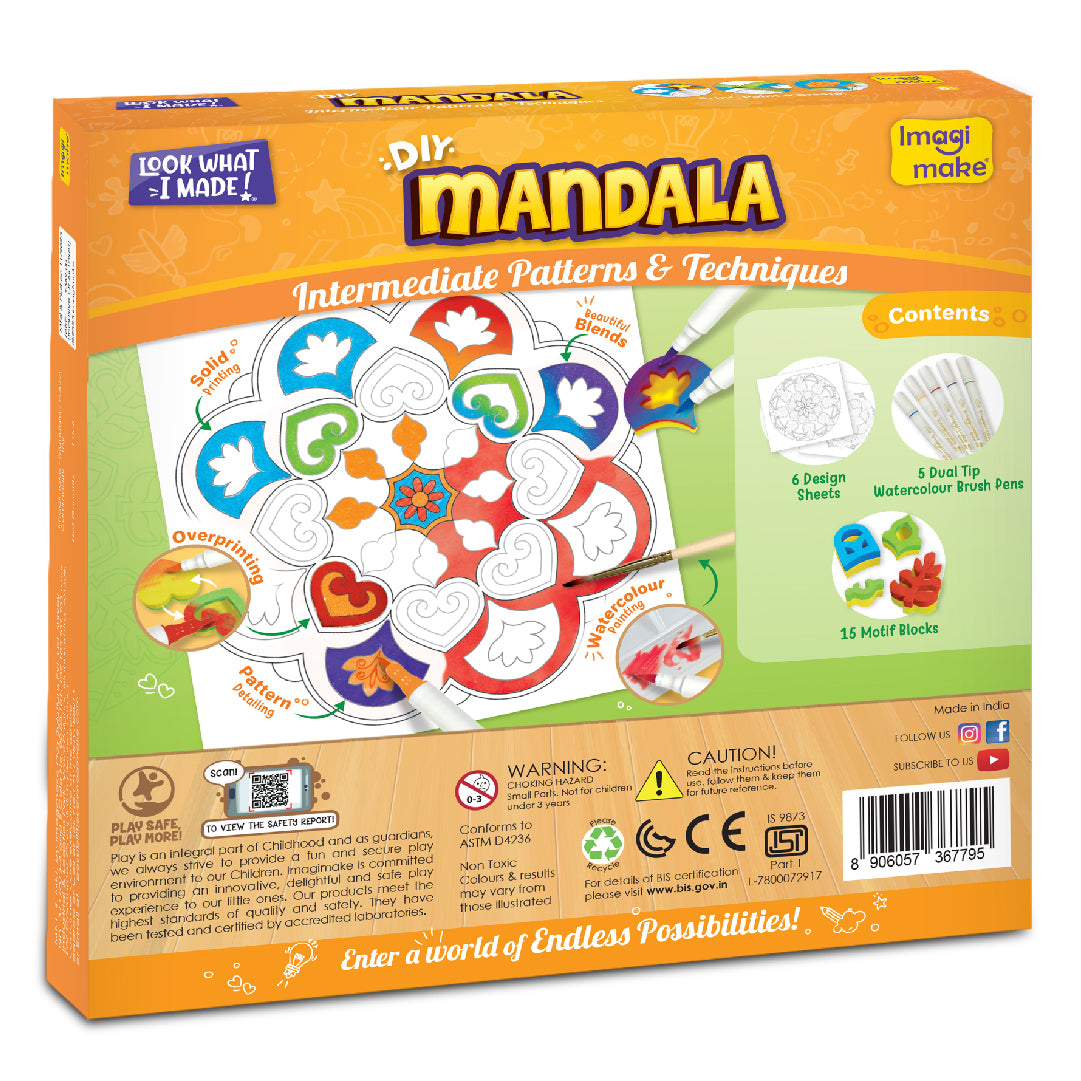 Imagimake Mandala Art Kit set pictura 6 proiecte