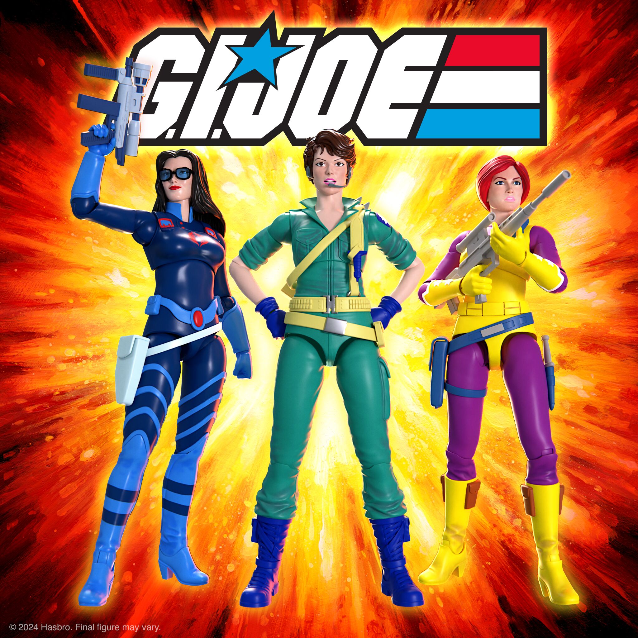 Super7 G.I. Joe Ultimates set 3 figurine Baroness Scarlett Lady Jaye