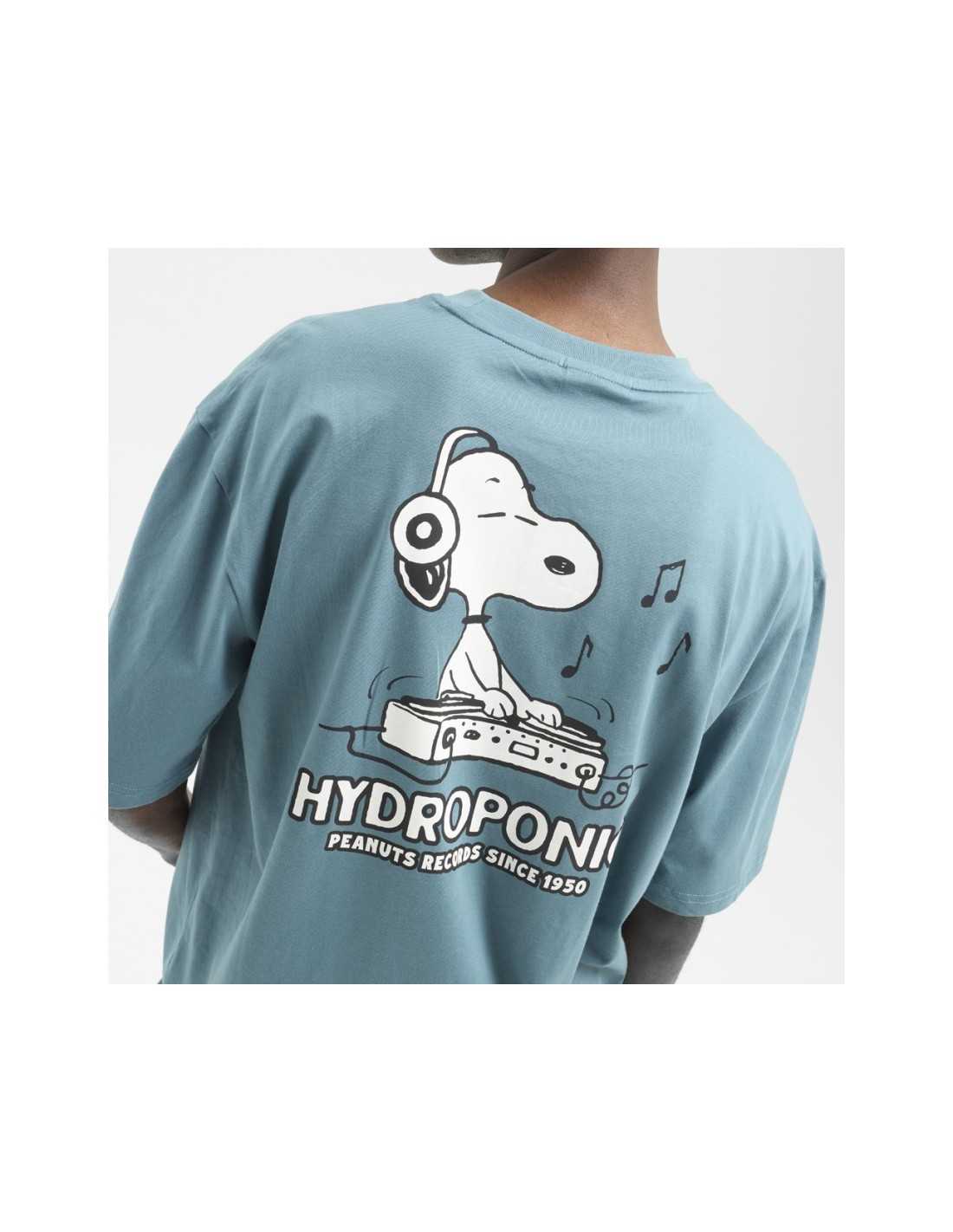 Hydroponic PE DJ Teal tricou bumbac relaxat