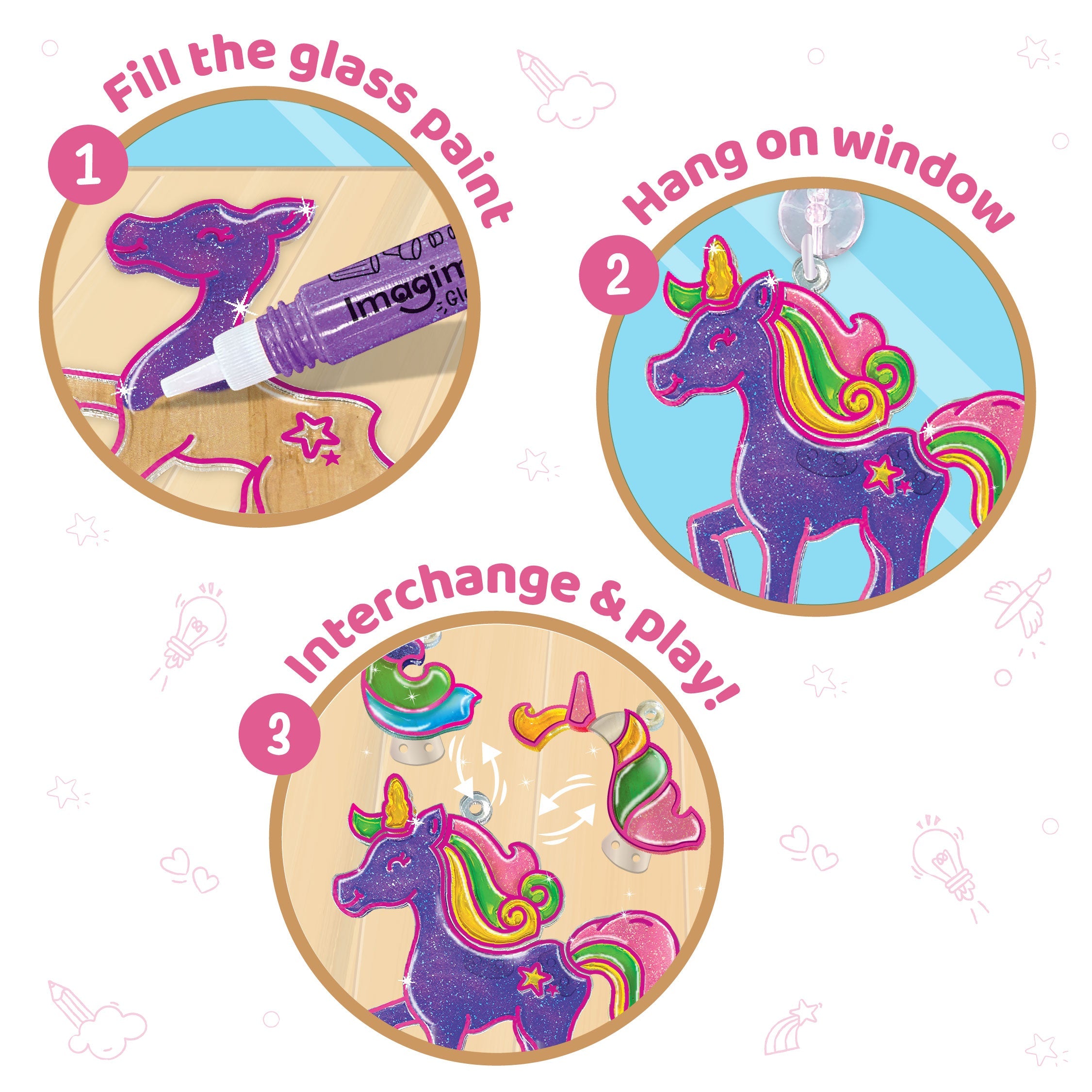 Imagimake Unicorn Craft Combo set creativitate 3+ ani