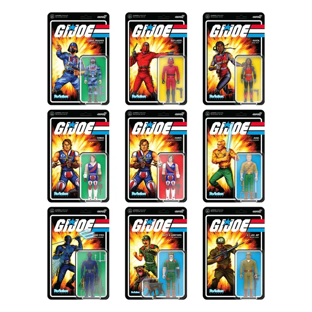 Super7 G.I. Joe ReAction Wave 5 set 9 figurine articulate