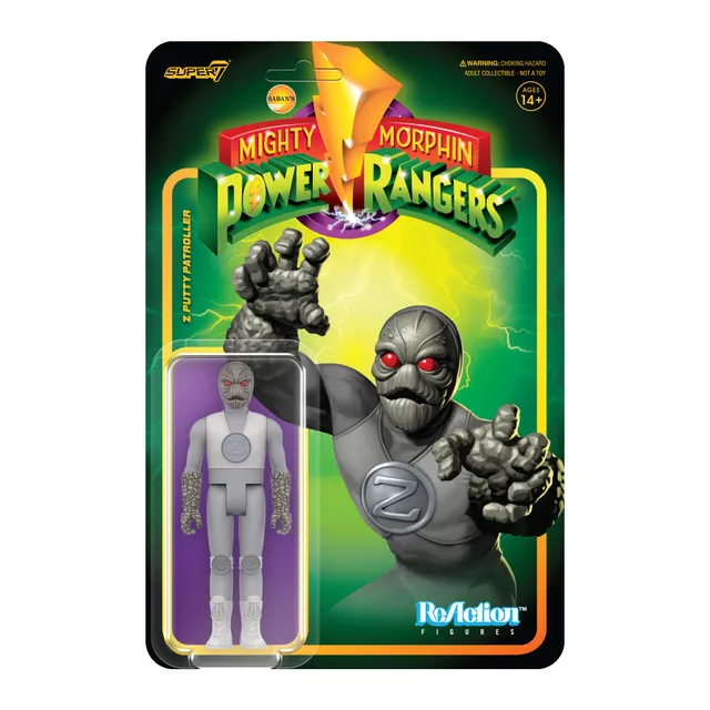 Super7 ReAction Power Rangers Z Putty figurina 3,75 inch