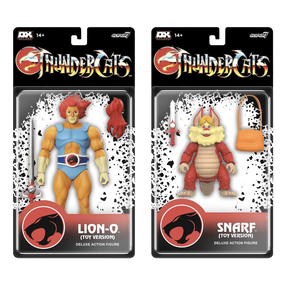 Super7 ThunderCats Deluxe Lion-O Snarf figurine set 2 buc 18 cm