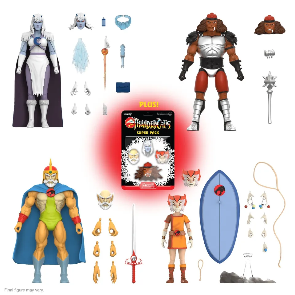 Super7 ThunderCats Ultimates Wave 9 set 4 figurine vintage