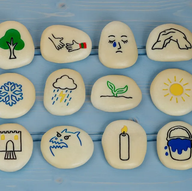 Yellow Door Self-Regulation Stones pietre emotii 12 bucati