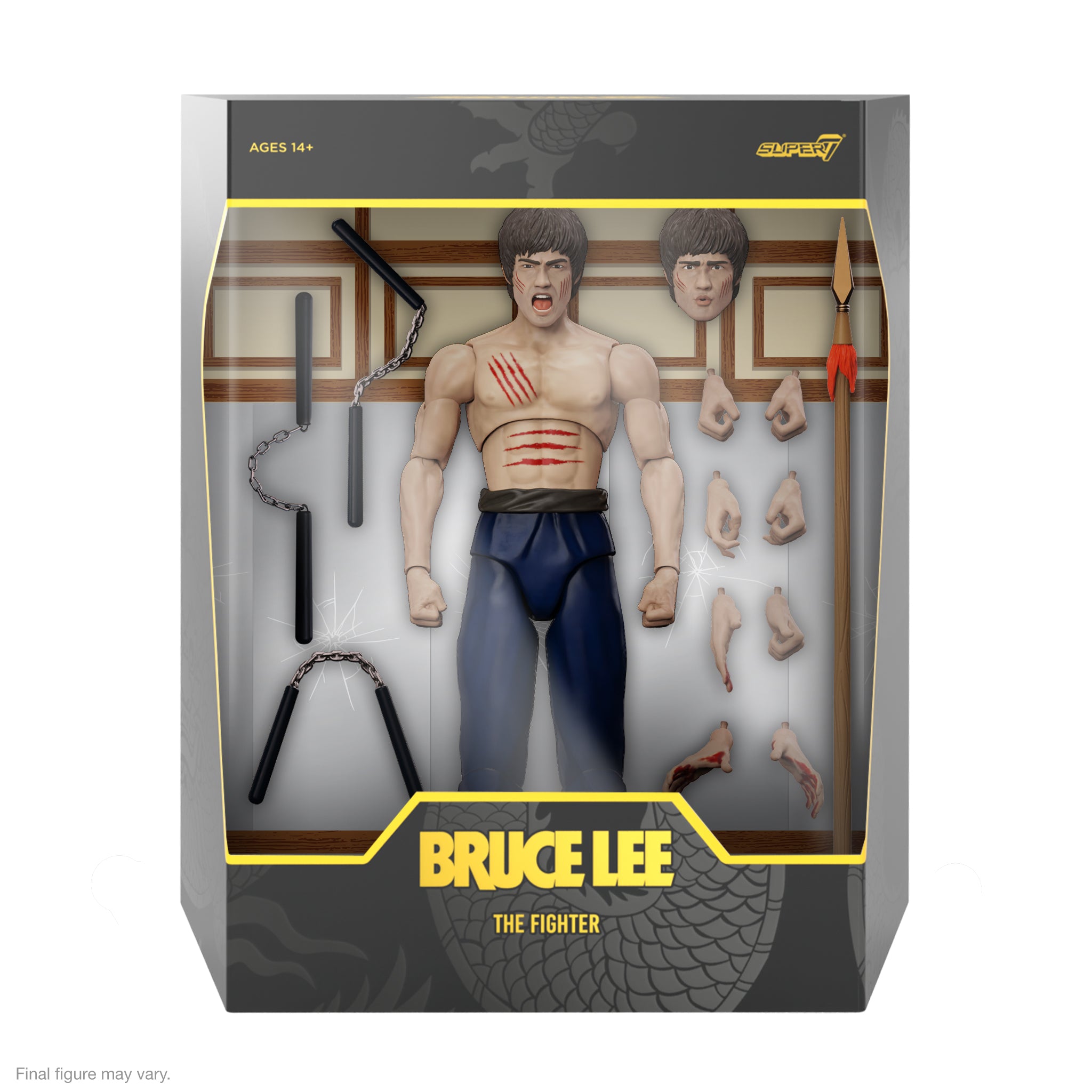 Super7 ULTIMATES Bruce Lee The Fighter figurina 18 cm