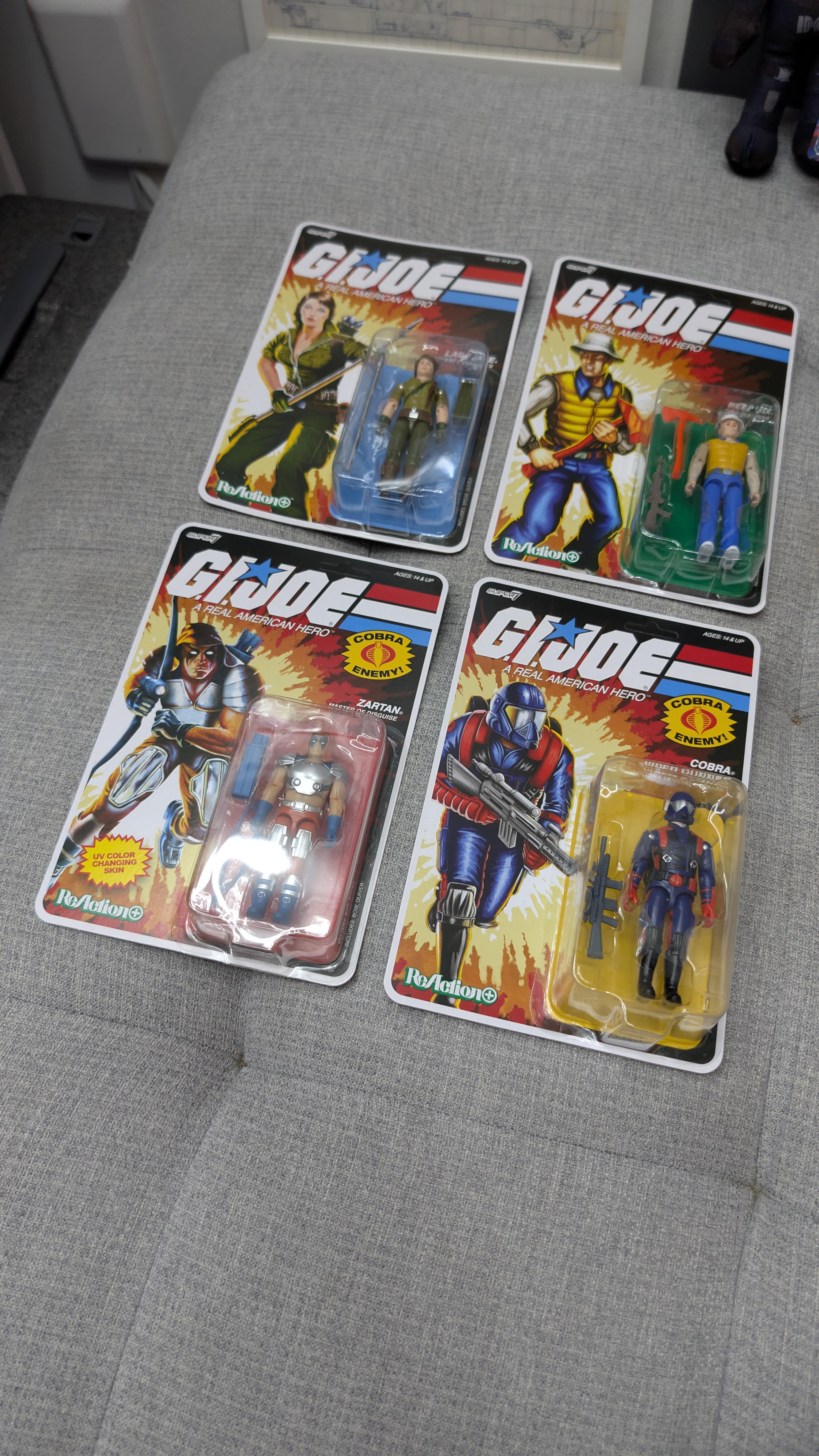 Super7 ReAction+ G.I. Joe set 4 figurine Wave 09
