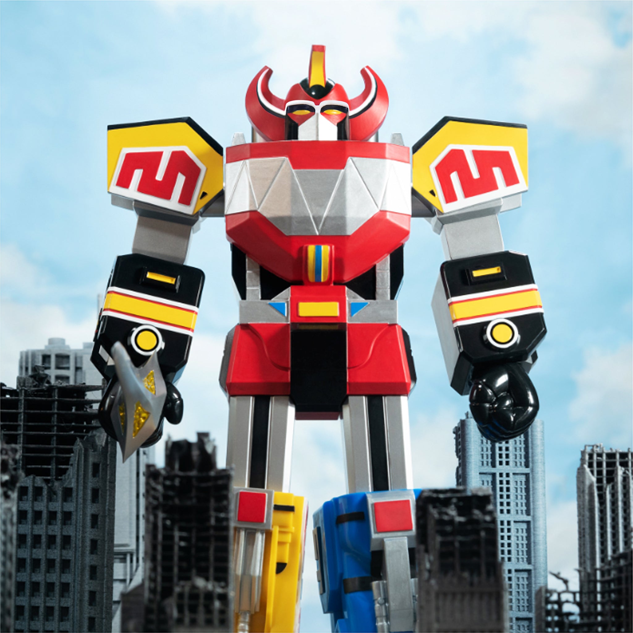 Super7 Super Cyborg Megazord Original figurina 28 cm