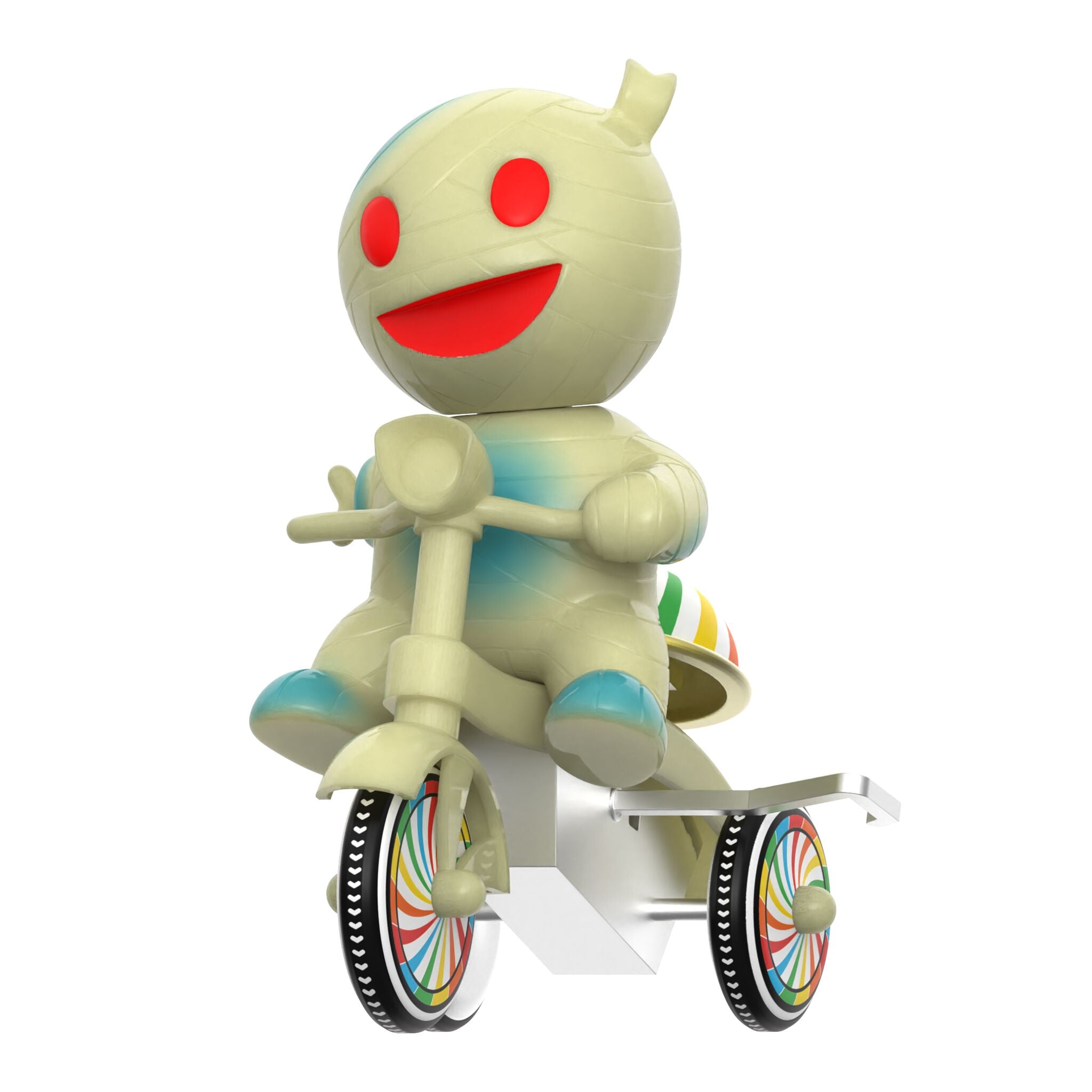 Super7 Super Cycles Mummy Boy tricicleta fosforescenta