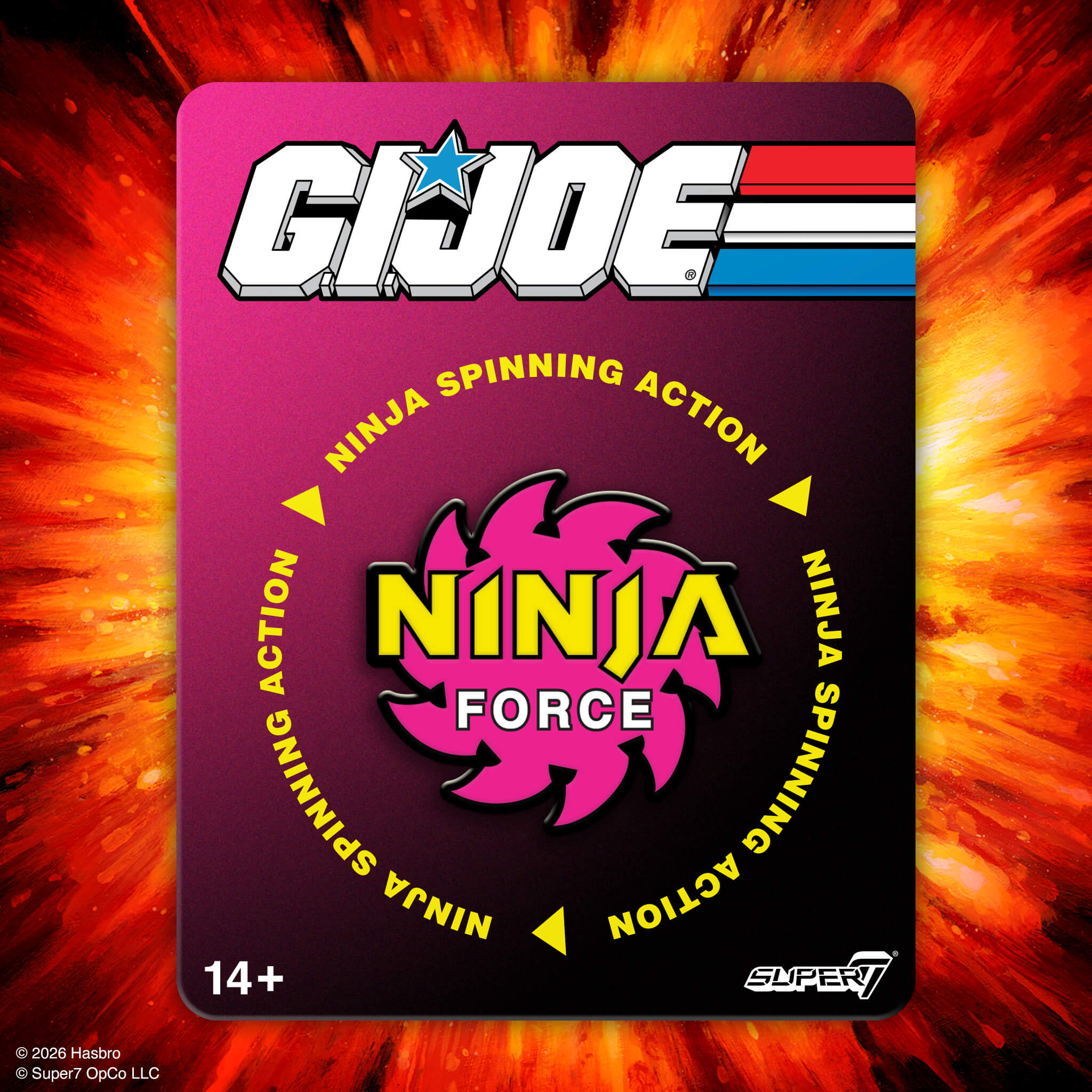 Super7 G.I. Joe Ninja Force insigna pin roz