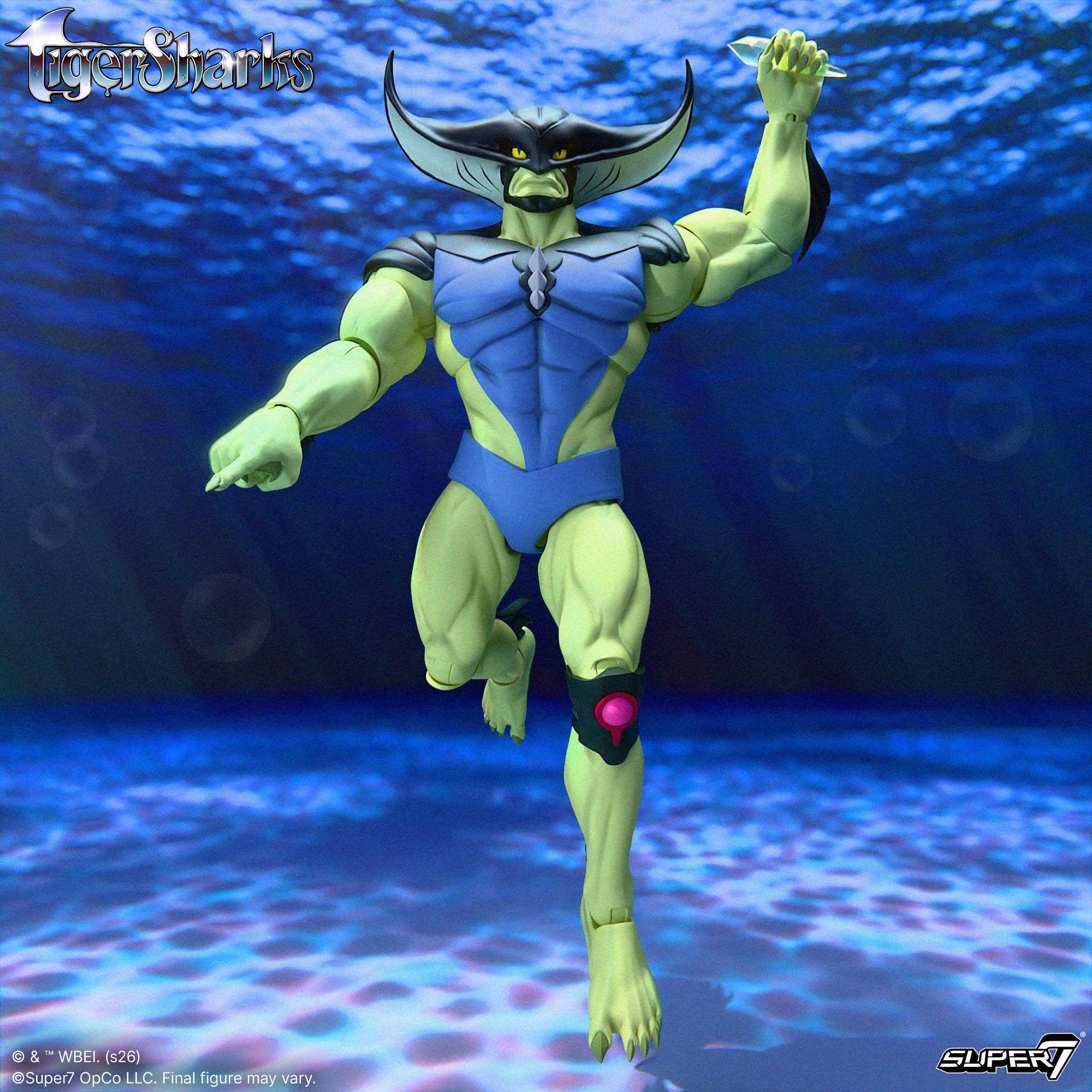 Super7 Ultimates TigerSharks T-Ray Wave 01 figurina 18 cm