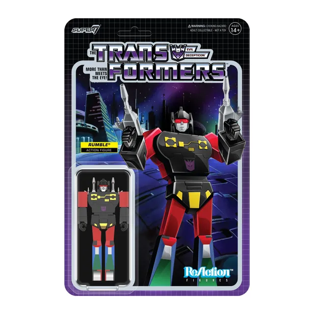 Super7 Transformers ReAction Rumble Red figurina rosie