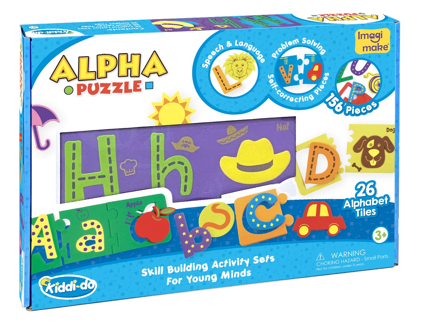 Imagimake Alpha Puzzle Junior Abacus set educativ 2in1