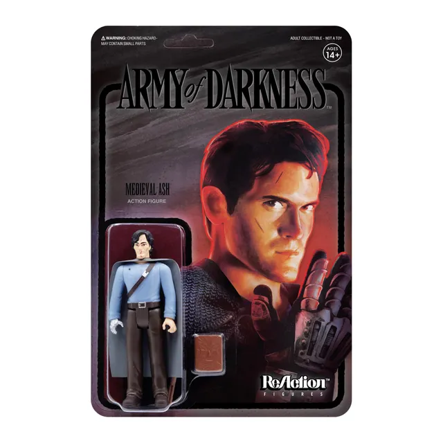Super7 ReAction Army of Darkness Ash Medieval Midnight figurina