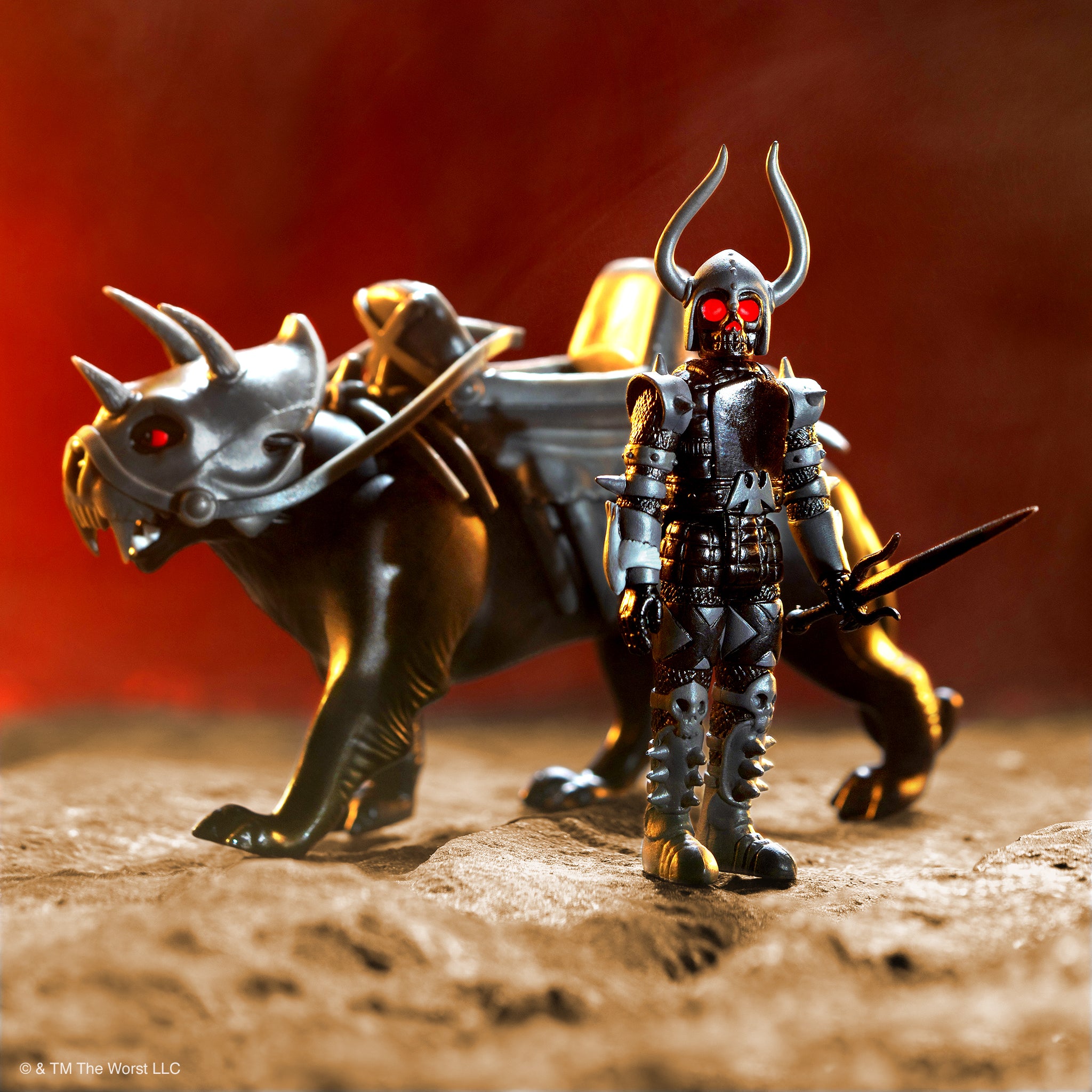 Super7 ReAction Black Falcon Famine Puma set