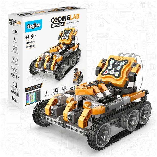 Engino Coding Lab ERP MINI kit robotica 2 modele 9+ ani