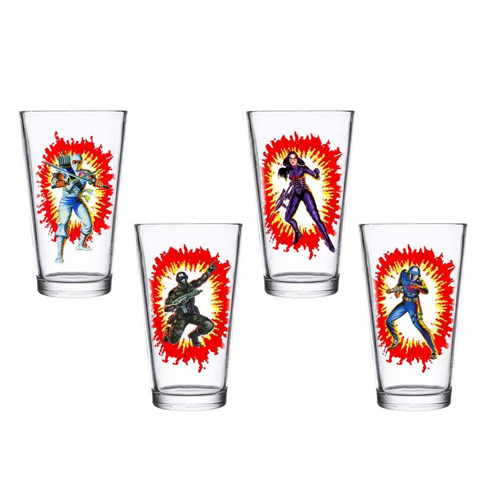 Super7 G.I. Joe set 4 pahare pint 16 oz