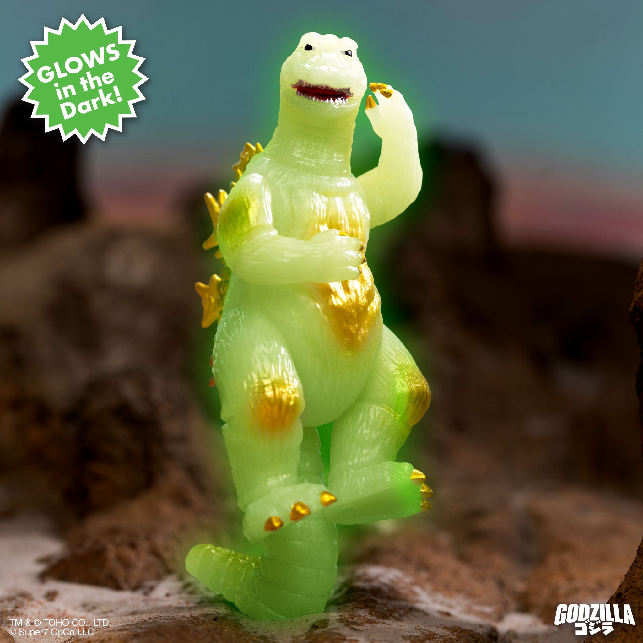 Super7 ReAction Godzilla 65 figurina glow Victory