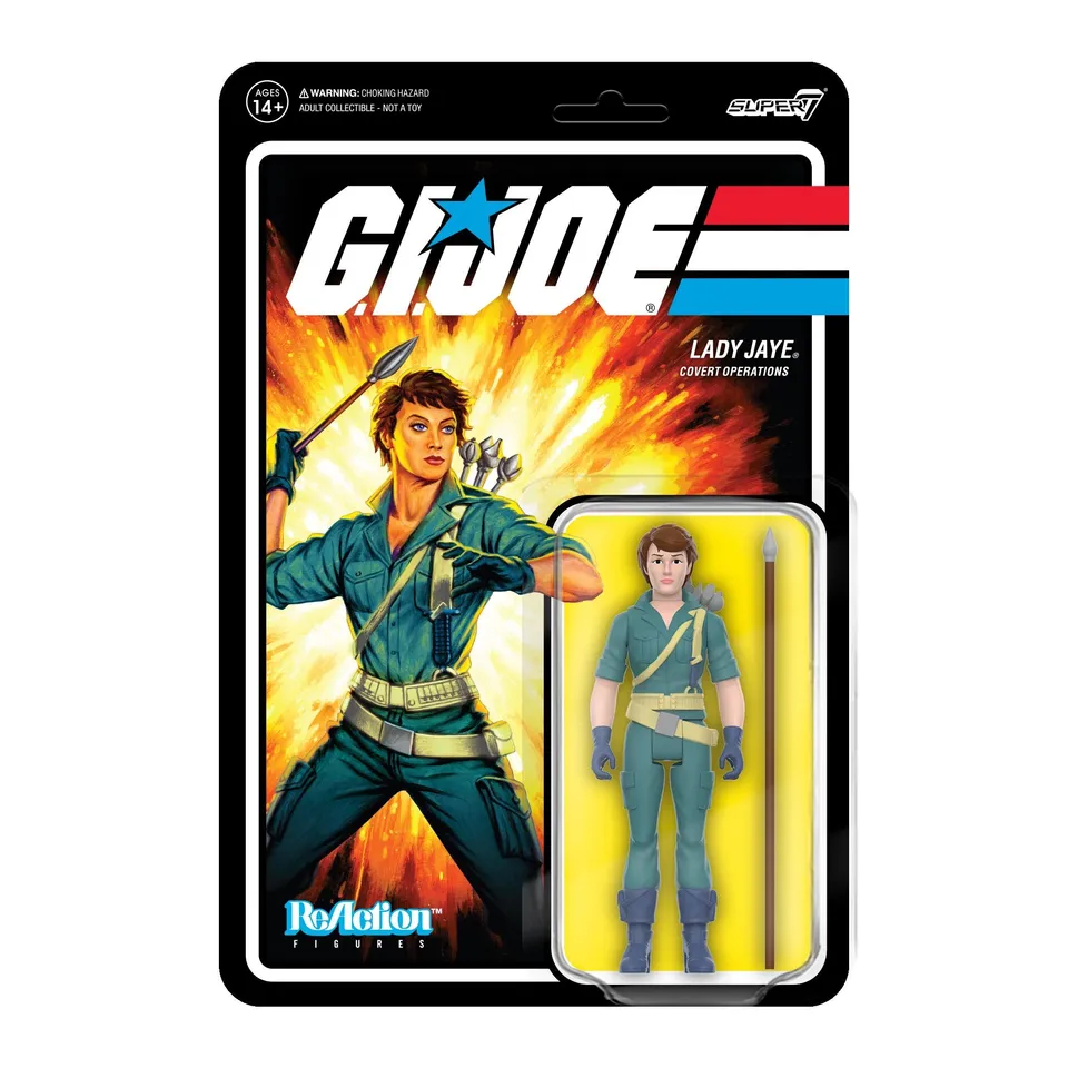 Super7 G.I. Joe ReAction Lady Jaye figurină teal