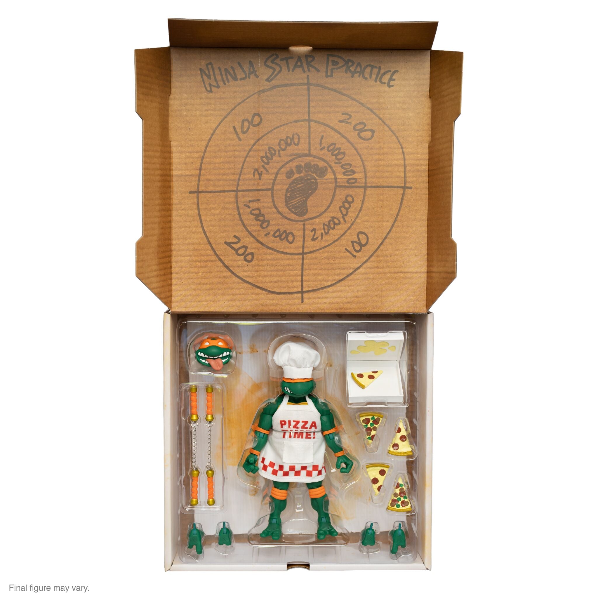 Super7 TMNT Ultimates Michelangelo Pizza Chef figurina 7 inch