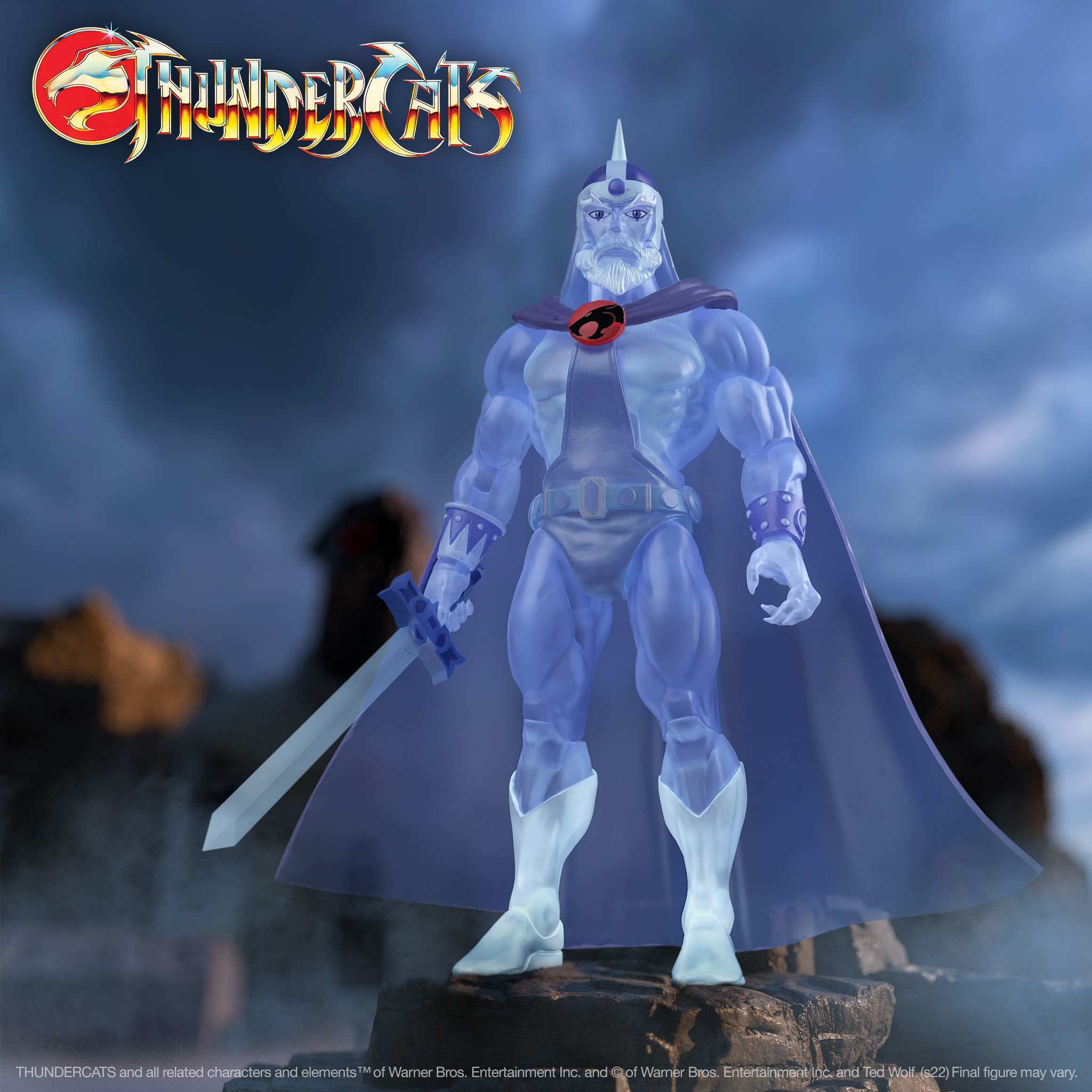 Super7 ThunderCats Ghost Jaga figurina 18 cm translucid