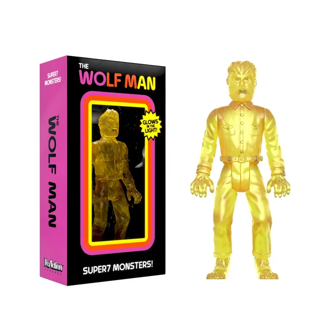 Super7 Universal Monsters Wolf Man figurina Luminators