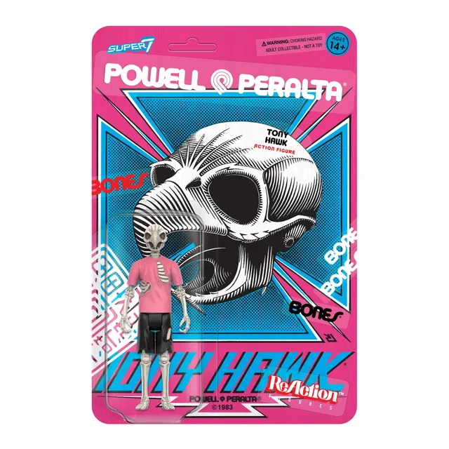 Super7 ReAction Powell-Peralta Tony Hawk Wave 2 figurina schelet