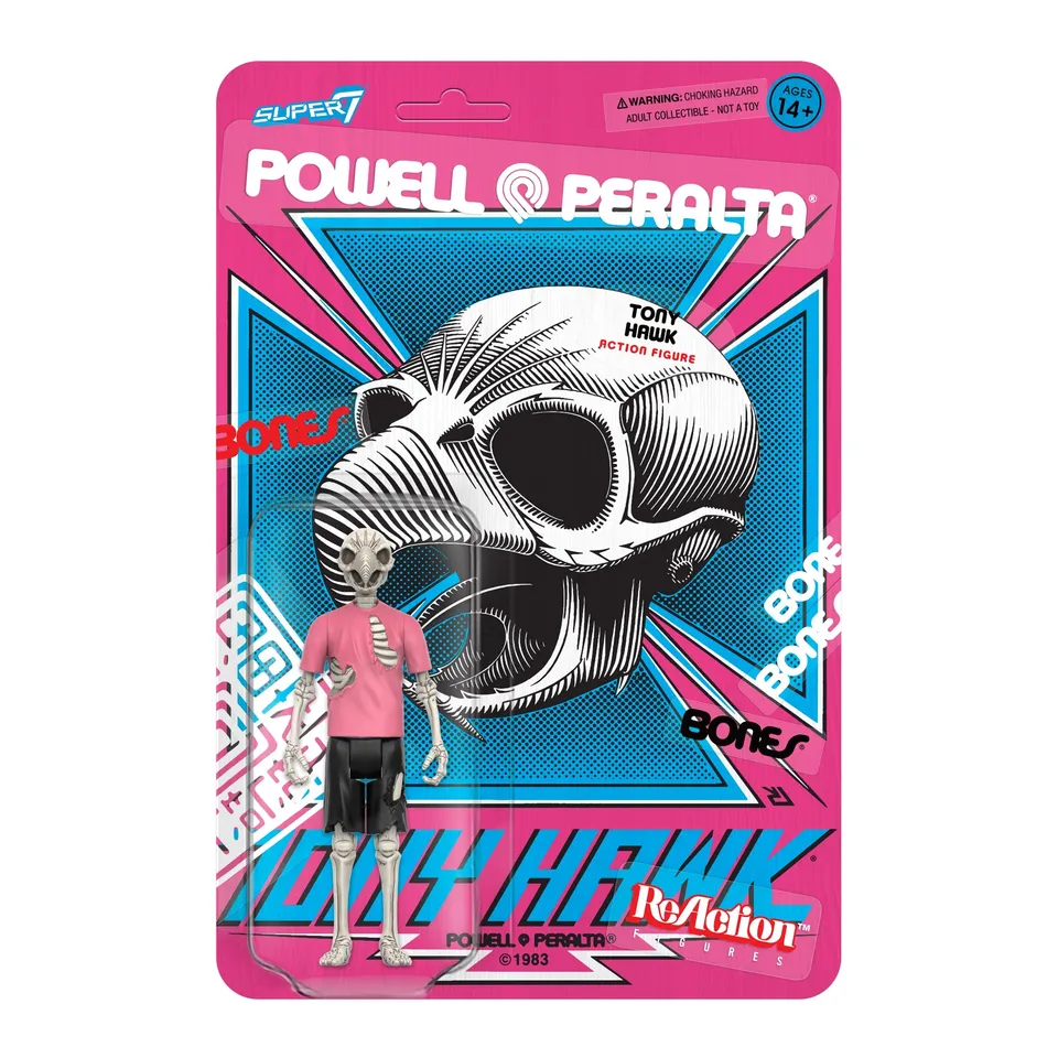 Super7 ReAction Powell-Peralta Tony Hawk Wave 2 figurina schelet