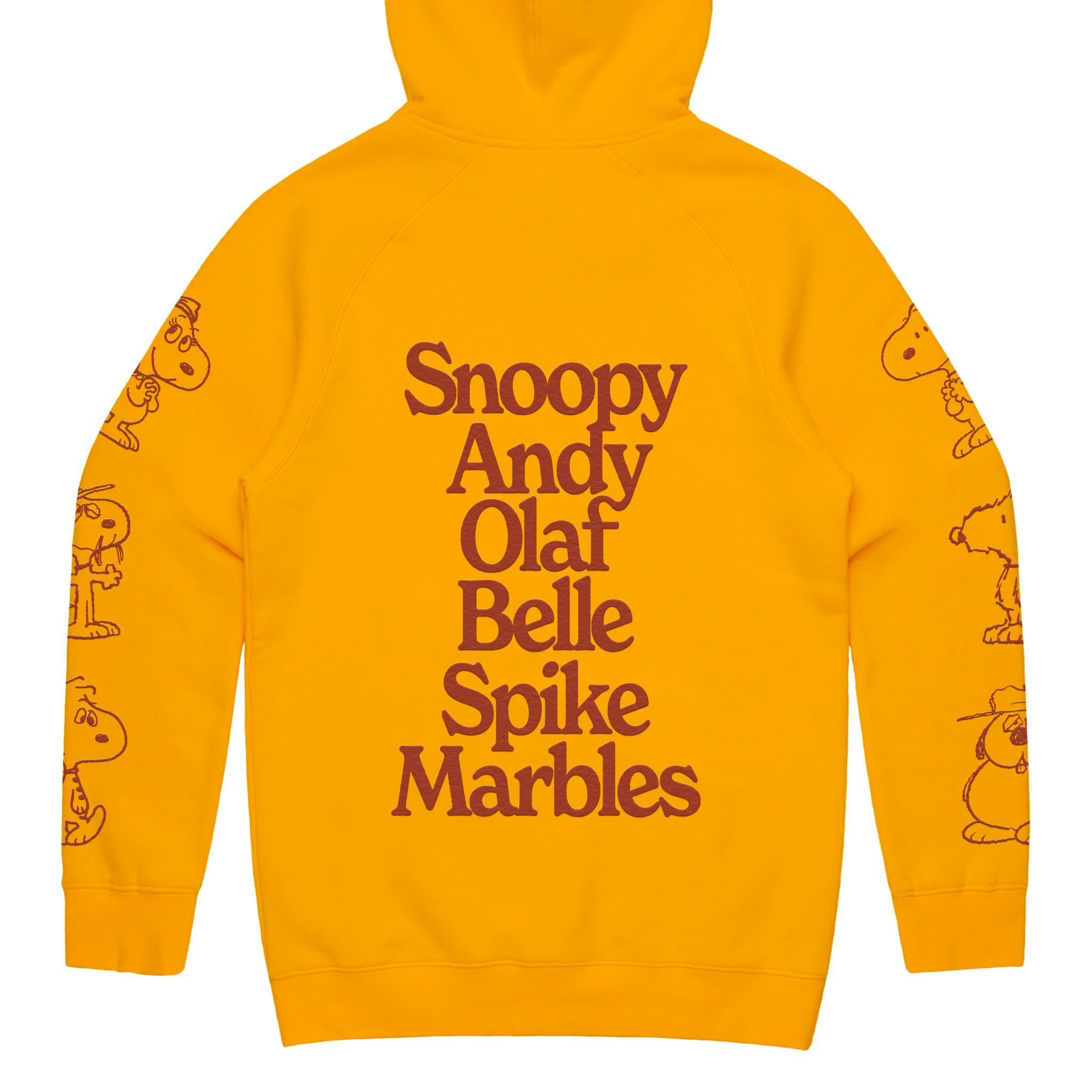 Super7 Peanuts Family hanorac fleece portocaliu