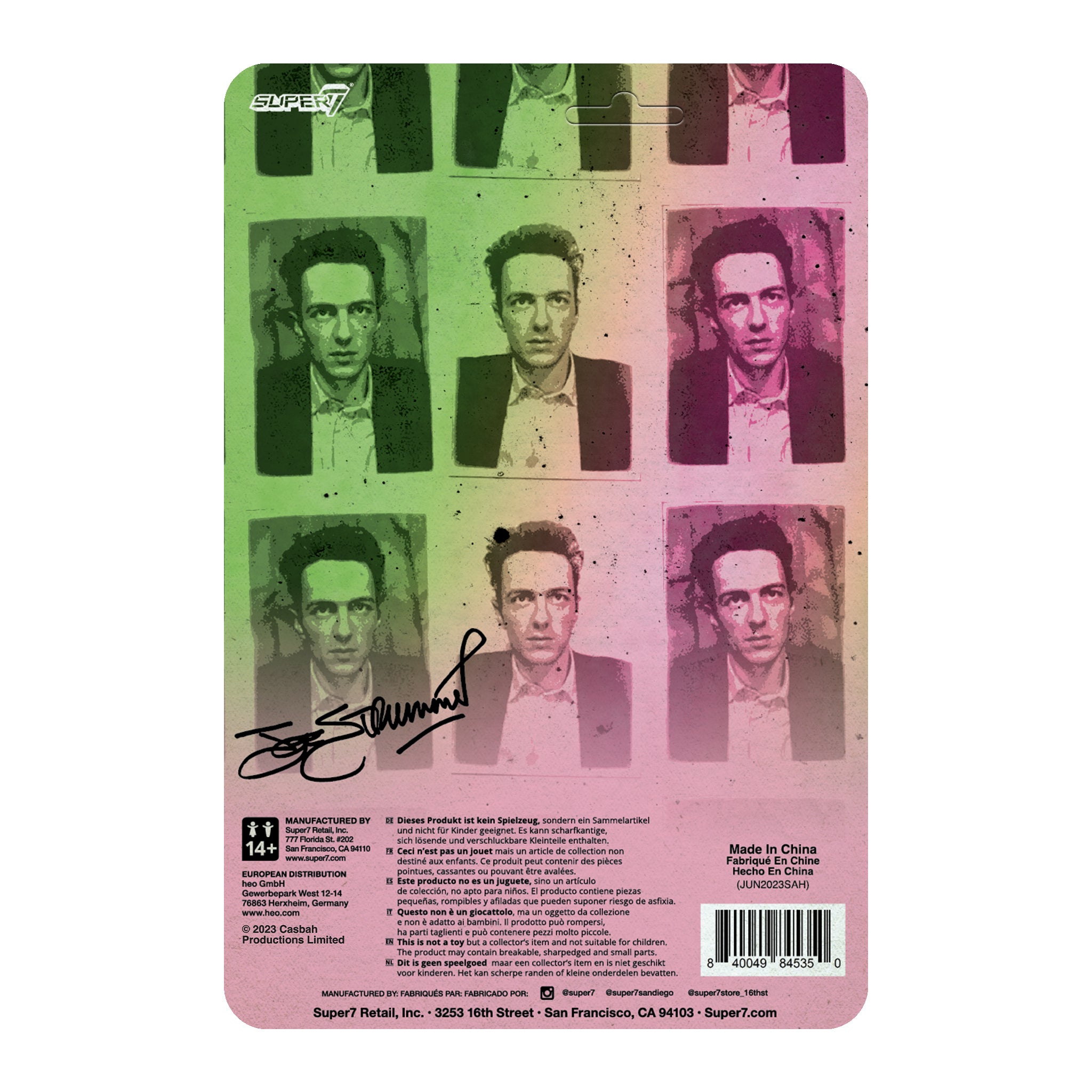 Super7 ReAction Joe Strummer figurina 9,5 cm chitara