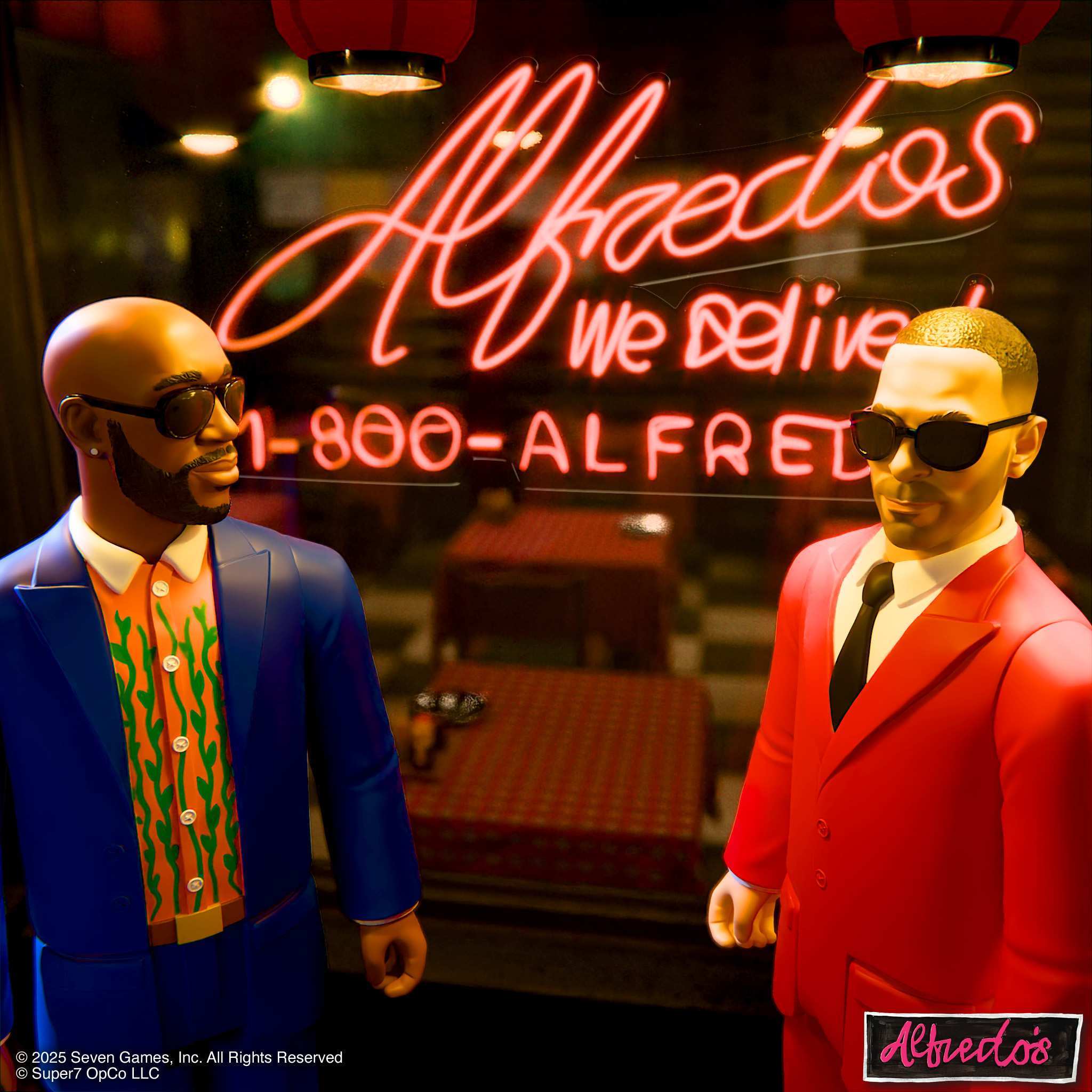 Super7 ReAction Alfredo Freddie Gibbs set 2 figurine 3.75 inch hip-hop
